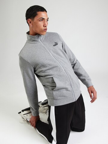 Veste de survêtement 'Essentials No. 1' PUMA en gris : devant