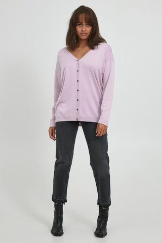 PULZ Jeans Knit Cardigan 'PZSARA' in Purple