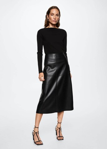 Jupe 'Paros' MANGO en noir