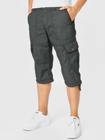 Regular Pantalon cargo TOM TAILOR en noir : devant