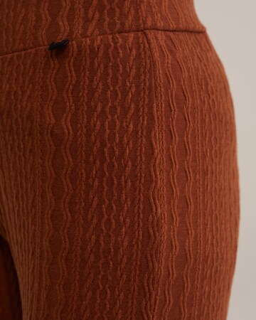 WE Fashion Flared Hose in Braun