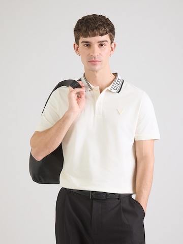 GUESS Футболка 'LYLE' в Белый: спереди