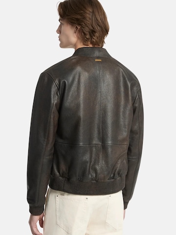 Michael Kors Winter jacket 'MICHAEL KORS LEATHER - ANORAKS GIUBBINO' in Brown