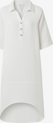 WENOR - Vestido camisero 'Mira' en blanco: frente