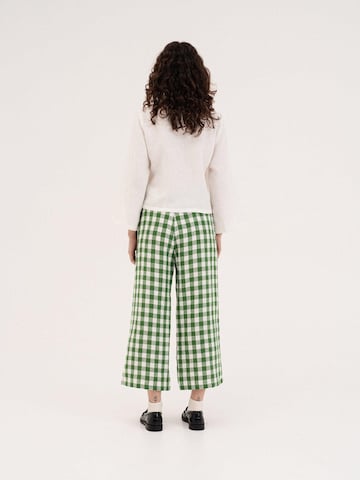 AmourLinen - Loosefit Pantalón 'Tokyo' en verde