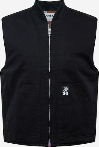 Gilet 'Vacant' di Obey in nero: frontale