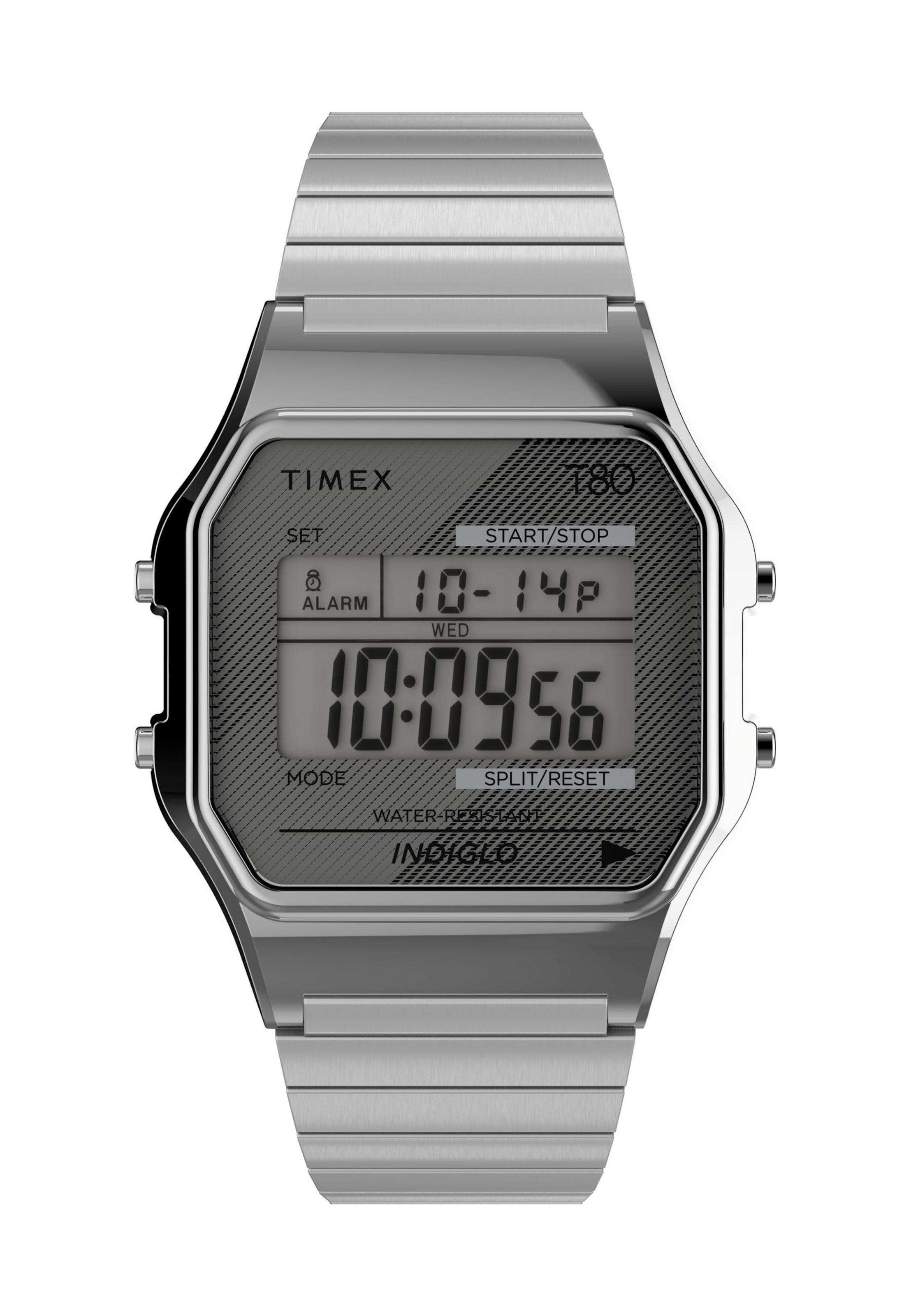 TIMEX Digitaal horloge 'T80' in Zilver: voorkant