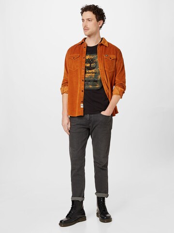 Regular fit Camicia di WRANGLER in marrone