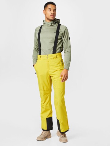 Regular Pantalon de sport 'Achieve II' DARE2B en jaune : devant
