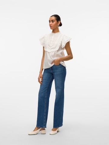 VERO MODA Bluse i hvit