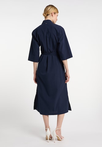 DreiMaster Klassik Shirt Dress in Blue