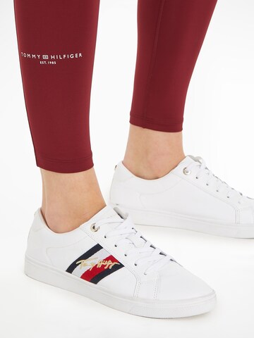 TOMMY HILFIGER Skinny Sporthose in Rot