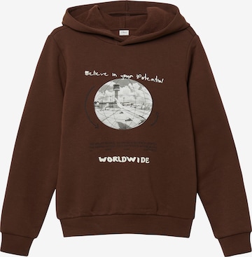 s.Oliver Sweatshirt in Brown: front