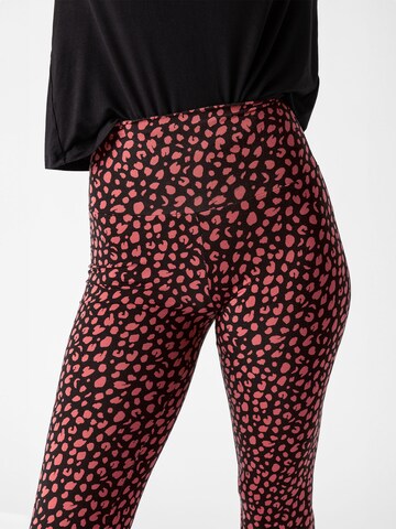 Les Lunes Flared Leggings 'Belle' in Pink