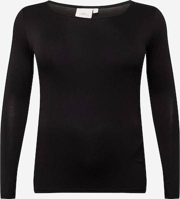 juoda ONLY Carmakoma Marškinėliai 'LONNY': priekis