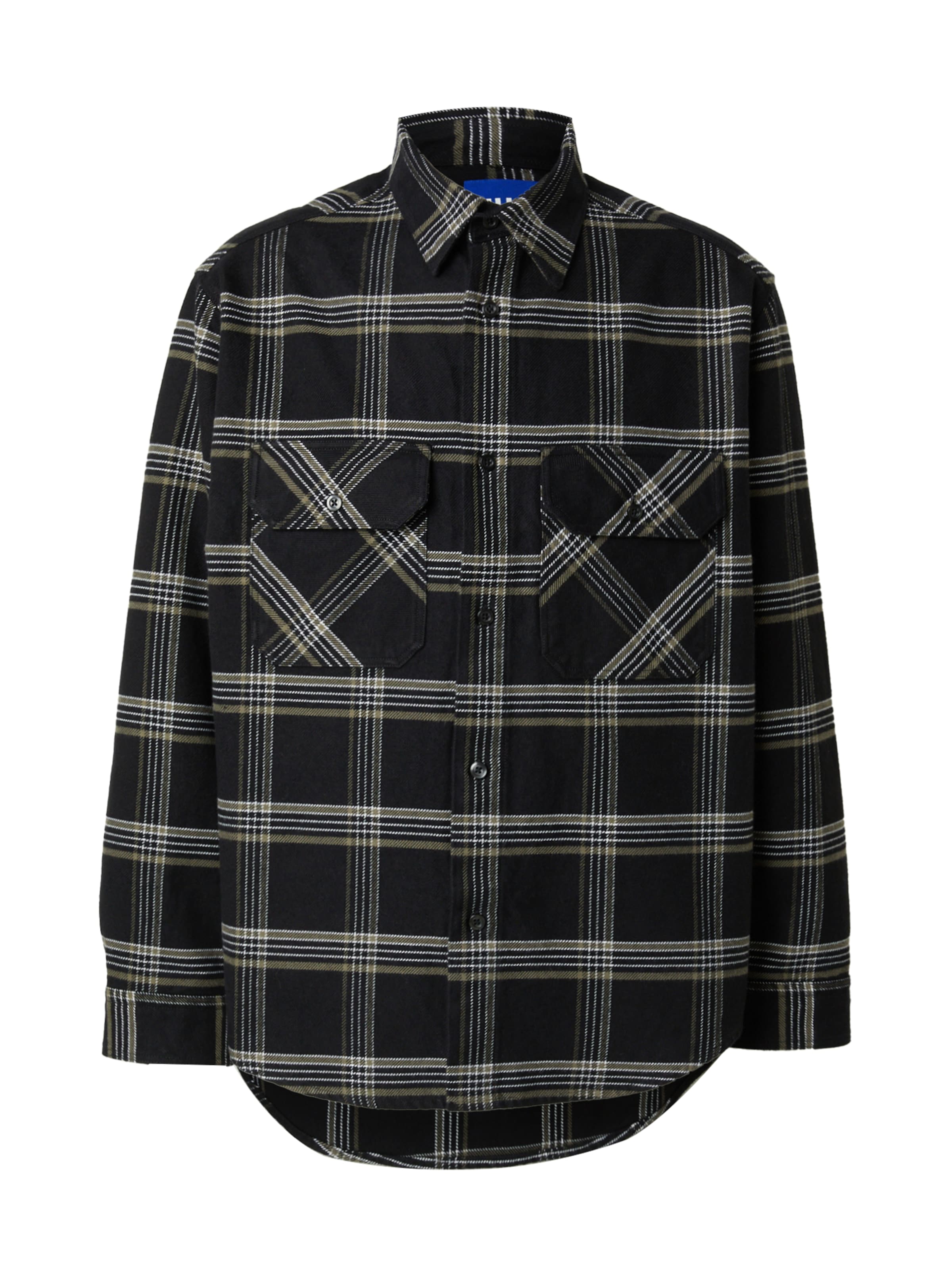 HUGO Comfort Fit Hemd 'Ebolt' in Schwarz: Vorderseite