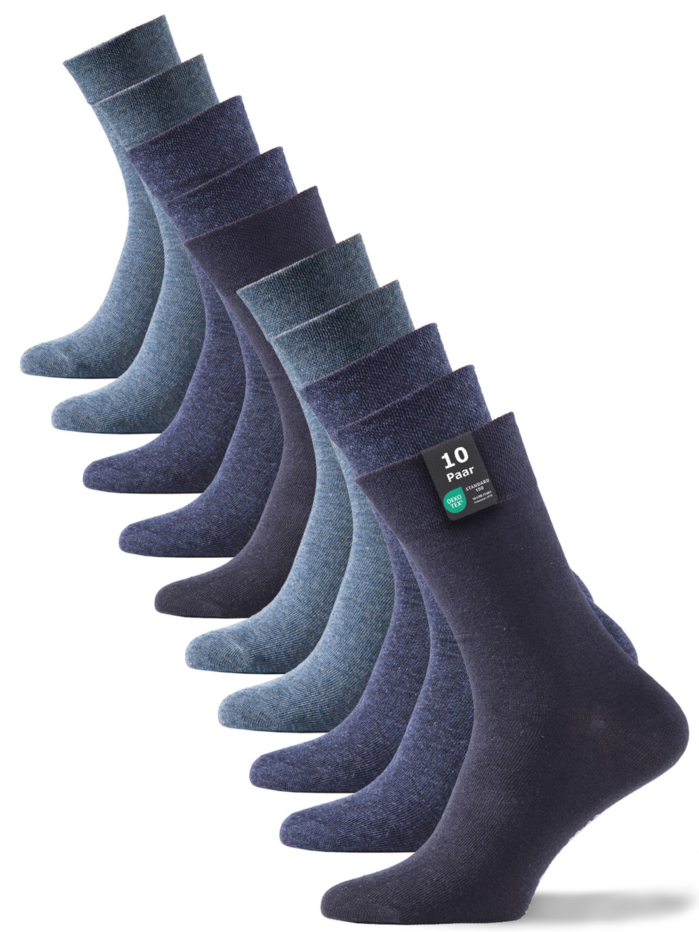 Chaussettes Cotton Prime en bleu : devant