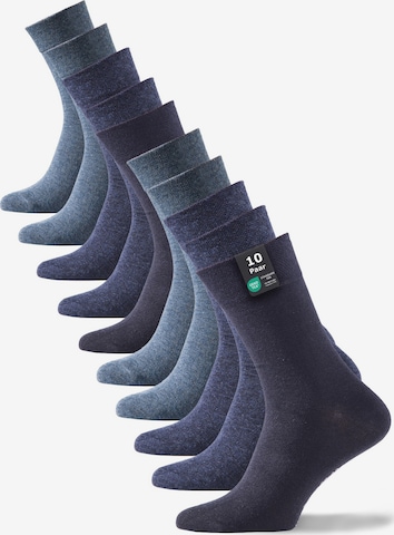 Cotton Prime Socks in Blue: front