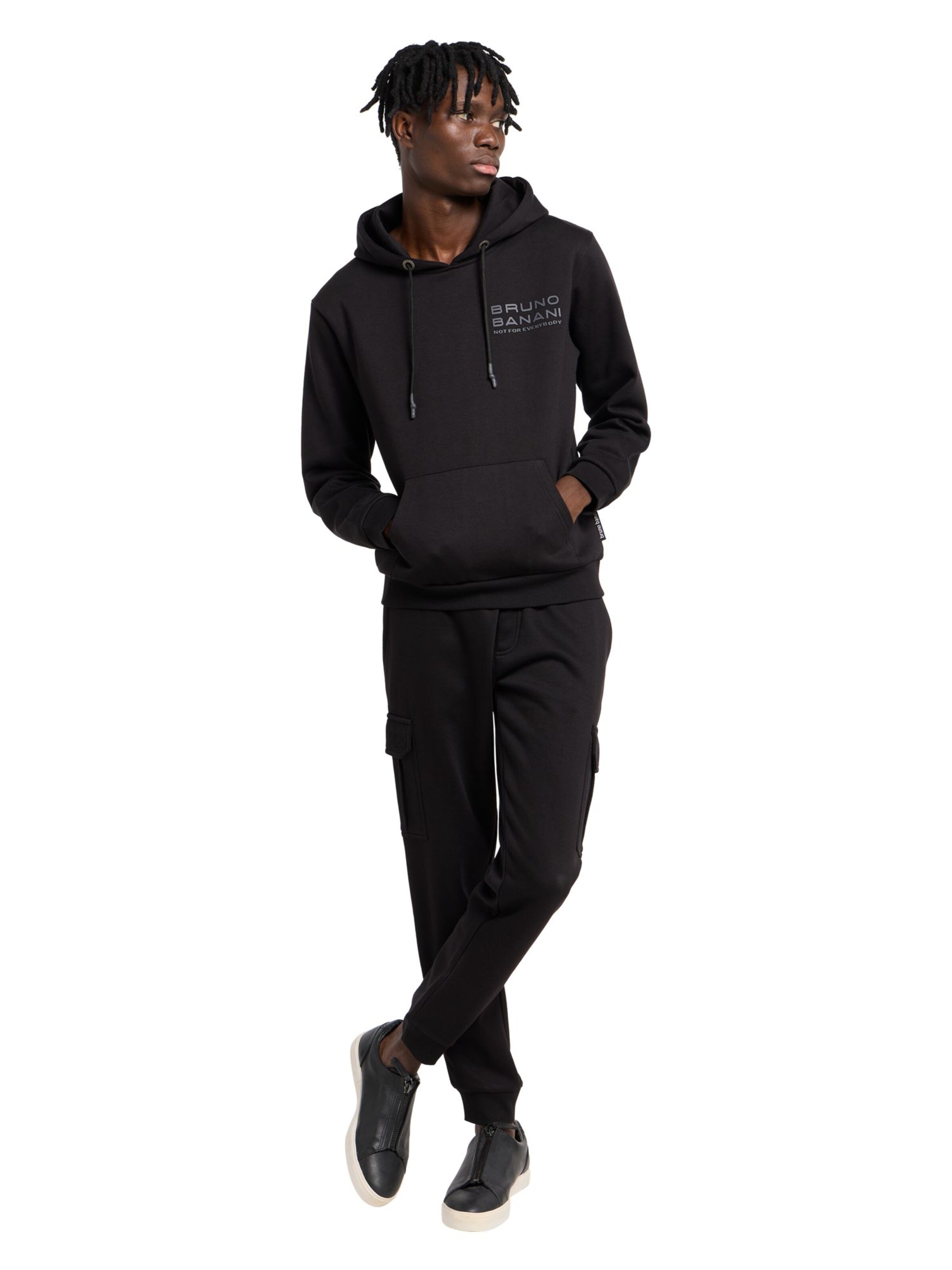 Regular Pantalon cargo Bruno Banani en noir : devant