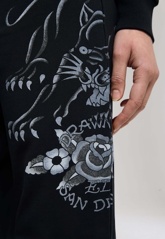 Ed Hardy - Regular Calças '1971' em preto