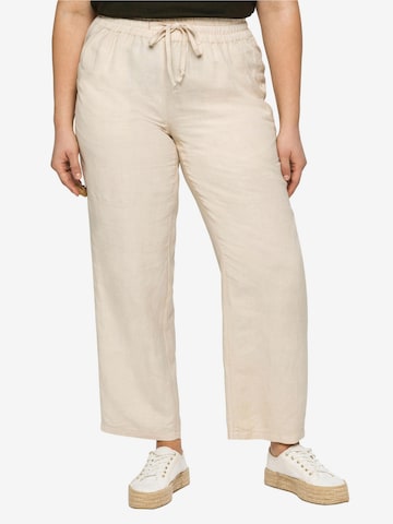 SHEEGO Regular Pants in Beige: front