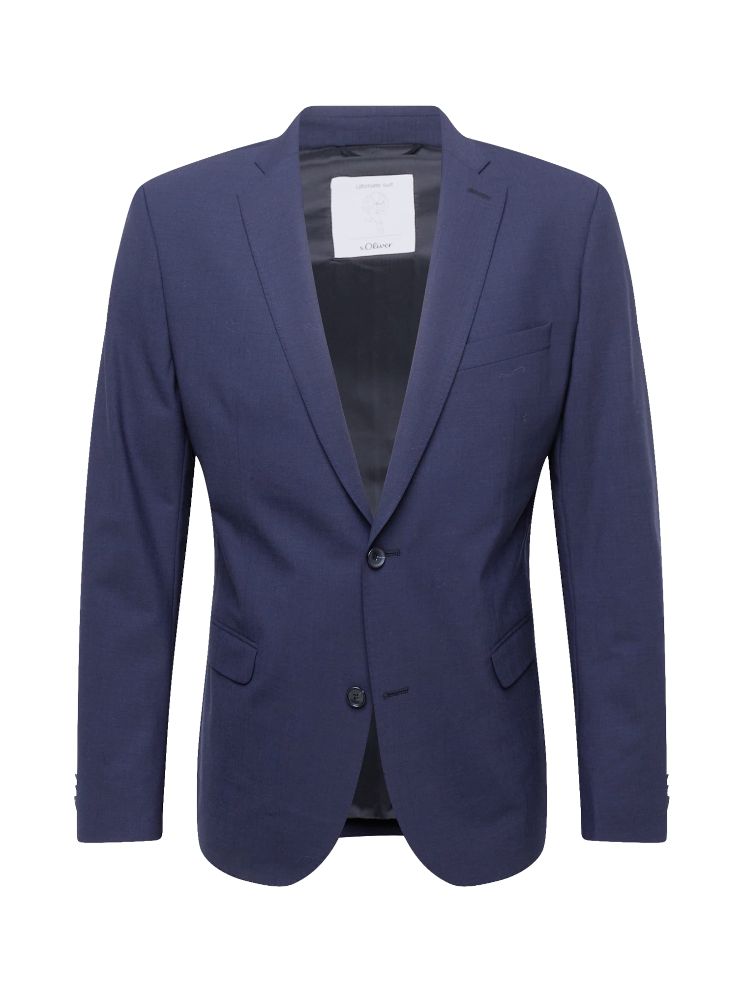 s.Oliver BLACK LABEL Kitsas lõige Pintsak, värv sinine: eest vaates