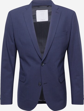 s.Oliver BLACK LABEL Slim Fit Sakko in Blau: predná strana