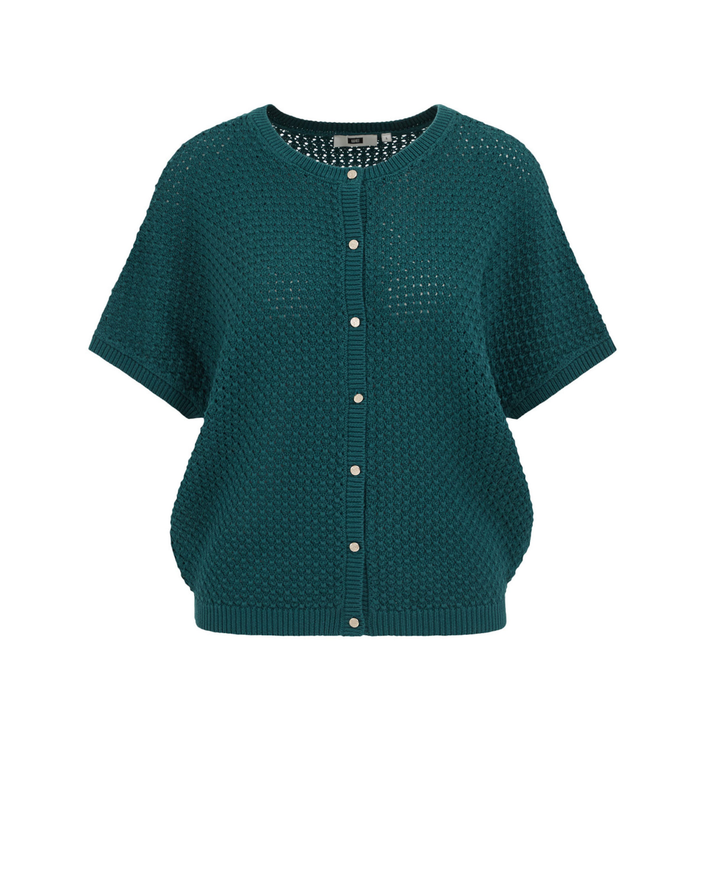 WE Fashion Kardigan – zelená: přední strana