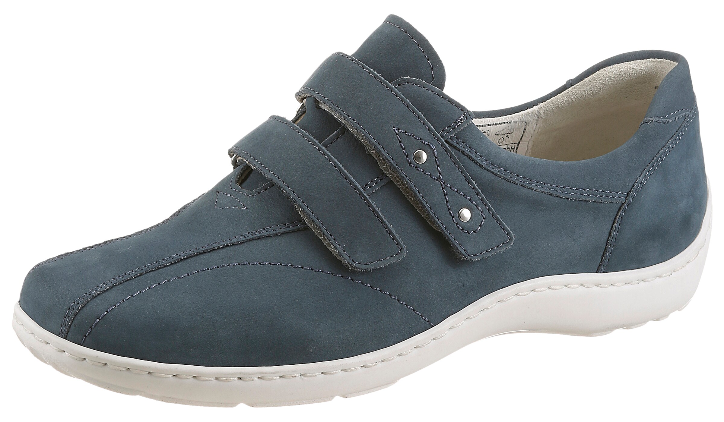 WALDLÄUFER Slipper in Blau: Vorderseite