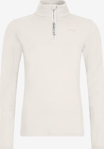 PROTEST Sportief sweatshirt 'REFABRIZ' in Beige: voorkant