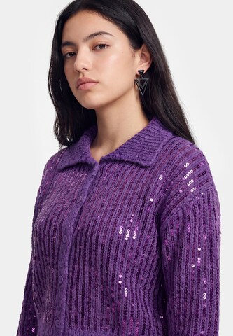 Cardigan myMo ROCKS en violet