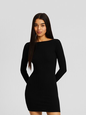 Bershka Dress in Black: front