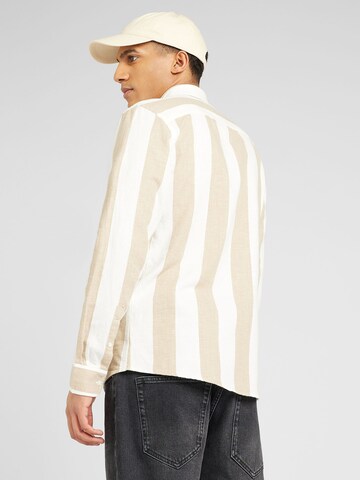 Only & Sons Slim Fit Skjorte 'ARLO' i beige