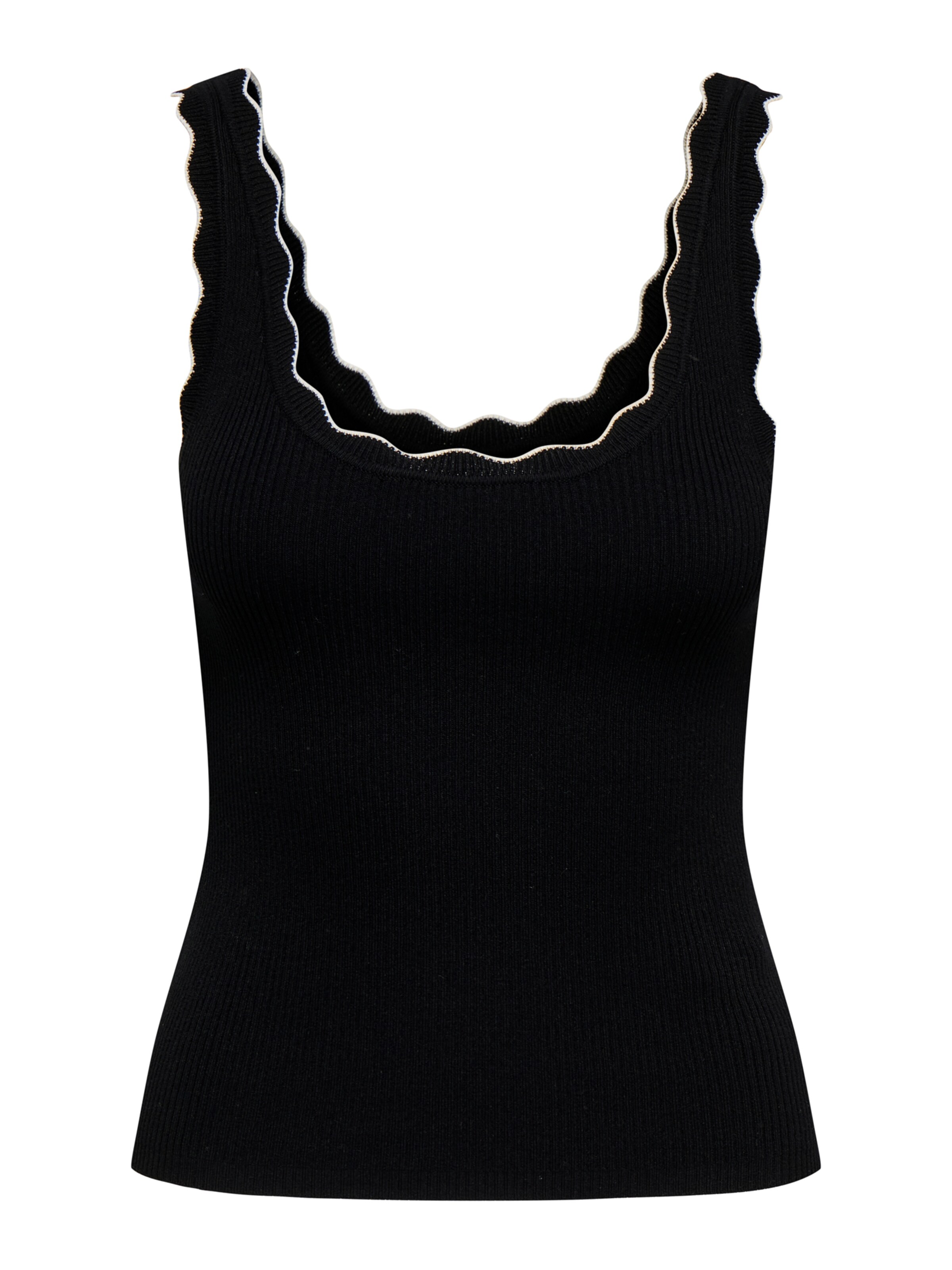 JDY Knitted top 'JDYNANNA' in Black: front