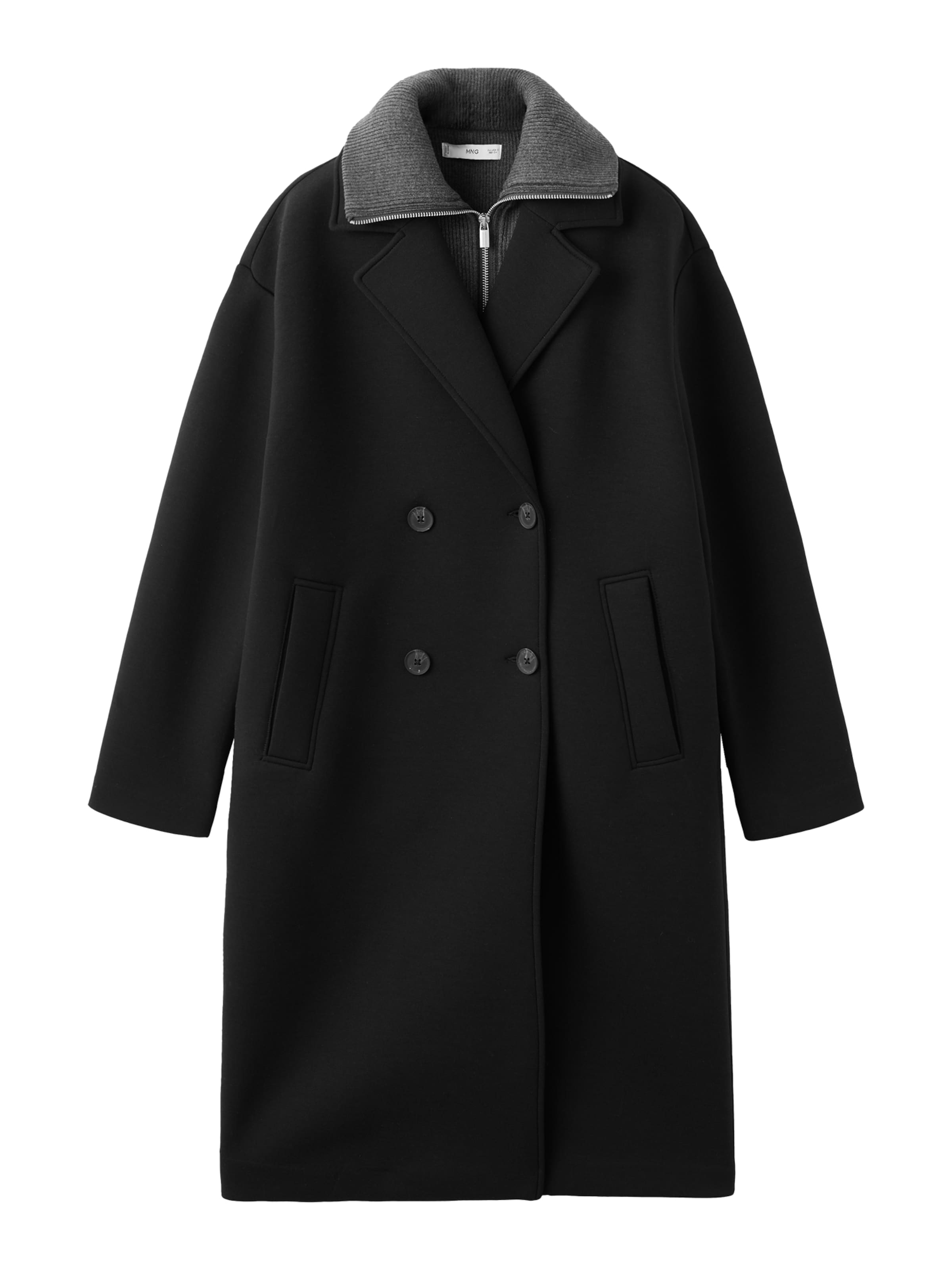 MANGO Overgangsfrakke 'NERO' i sort: forside