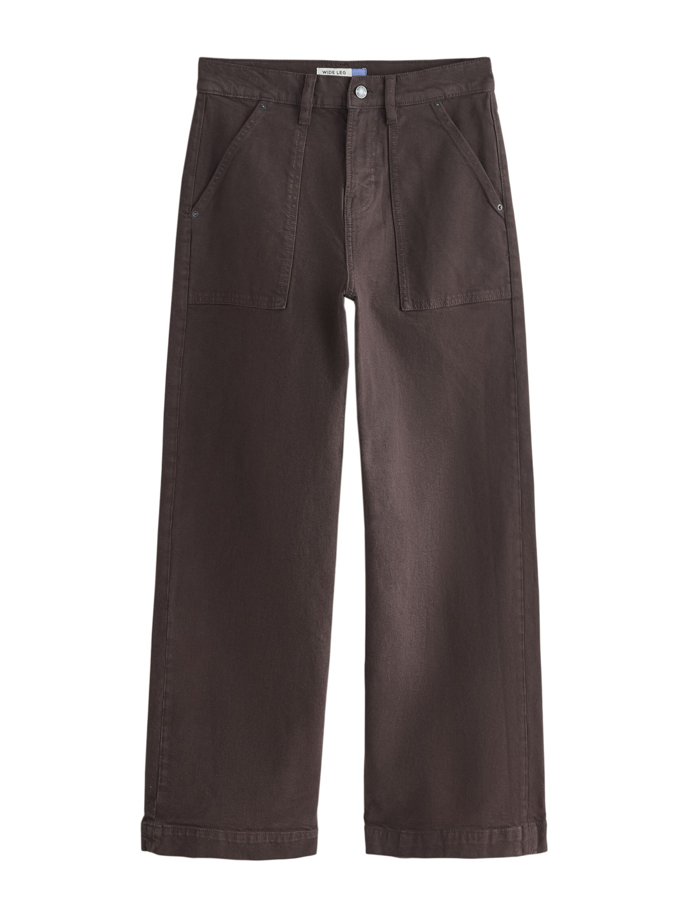 Next - Calças de ganga em castanho: frente