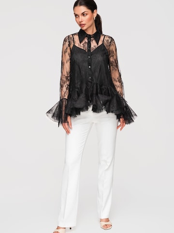 Ombre Blouse in Black