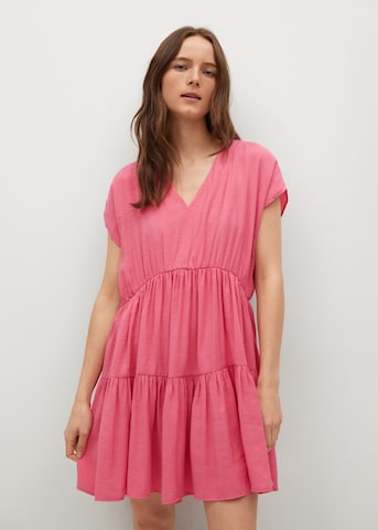 MANGO Letní šaty 'Siren' – pink: přední strana