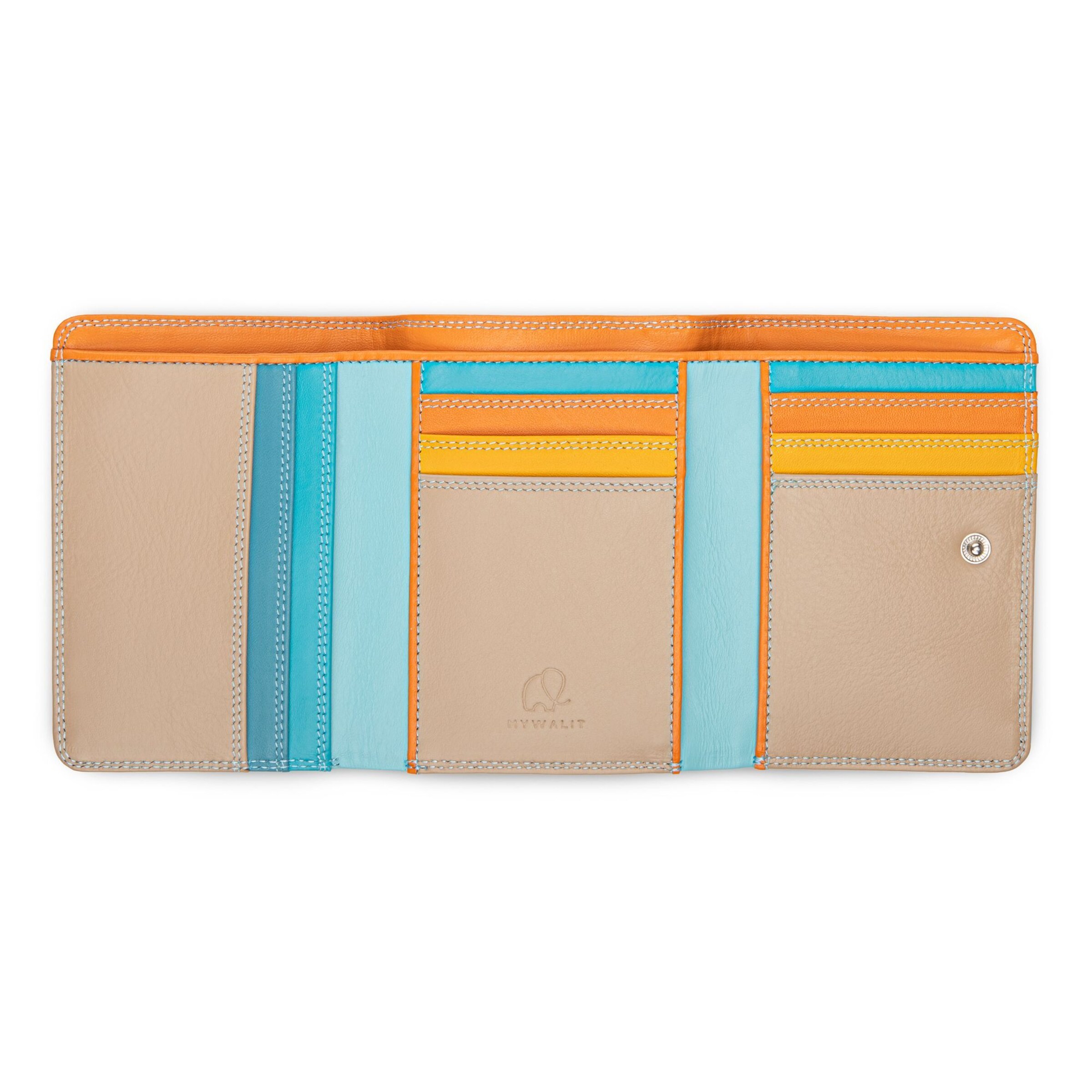 mywalit Wallet 'Medium Tri-fold' in Blue
