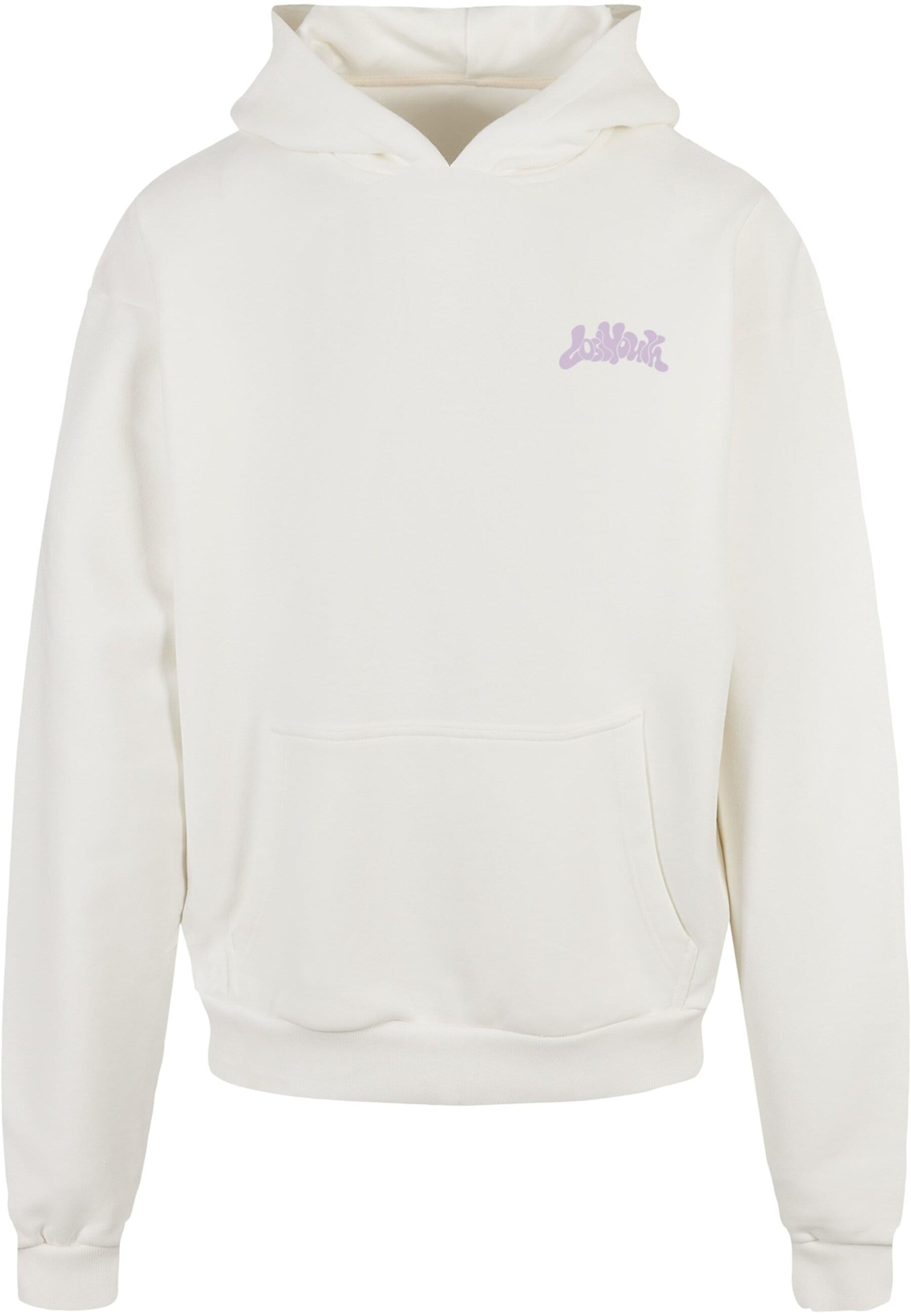 Lost Youth Sweatshirt 'Youthquake' in White: front