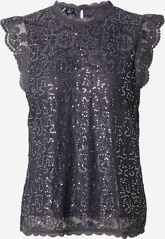Camicia da donna 'PCOLLINE' di PIECES in grigio: frontale