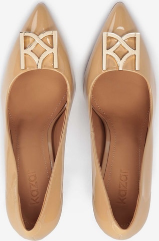 Kazar - Zapatos con plataforma en beige