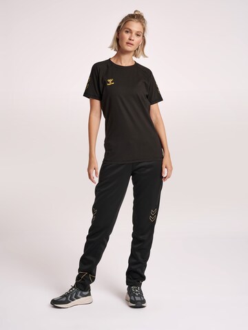 Coupe slim Pantalon de sport Hummel en noir