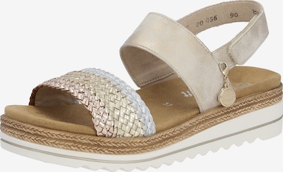 REMONTE Strap sandal in Beige / Silver / Off white, Item view