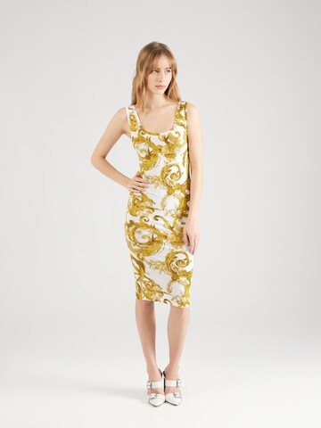 Versace Jeans Couture - Vestido de verano en blanco: frente