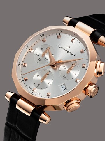 Claude Bernard Analog Watch 'Dress Code Chronograph' in Silver