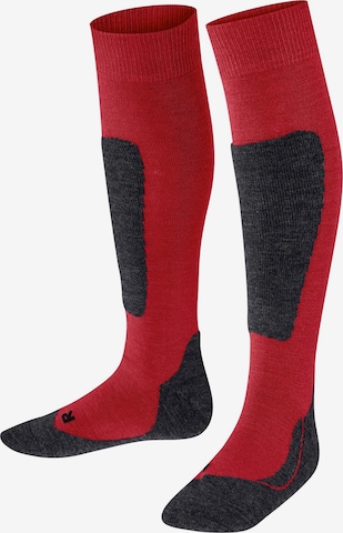 FALKE Spordisokid 'Active', värv punane: eest vaates