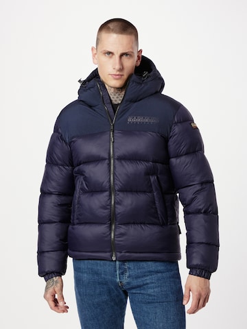 NAPAPIJRI Between-season jacket 'HORNELEN' in Blue: front