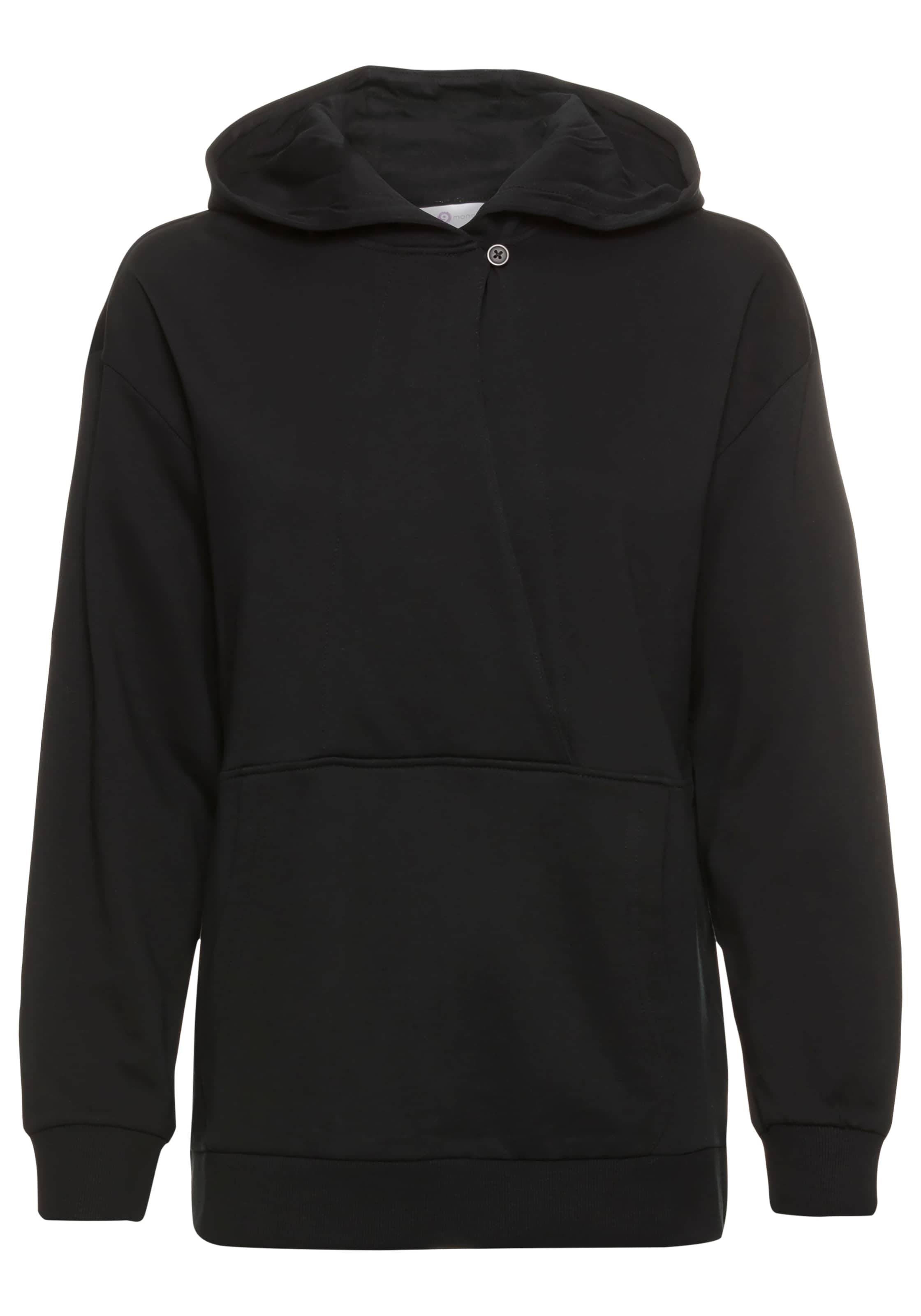 Neun Monate Sweatshirt in Black: front
