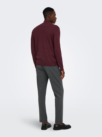 Pullover 'ONSLoui' di Only & Sons in rosso